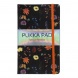 Pukka Pad notesz (A5, 192old. vonalas), Bloom Black, virágos
