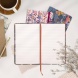 Pukka Pad notesz (A5, 192old. vonalas), Bloom Cream, virágos