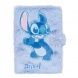 CoolPack Notesz Disney Stitch Fluffy mágnes záras plüss Blue
