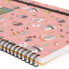 Legami notesz A4, 160 old, spirál, vonalas, Sushi cat, cicás