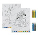 Scooli számok szerinti színező 10 db filctollal, Bluey (6)