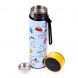 Puckator rozsdamentes acél thermo kulacs digitális hőmérővel, 450 ml, Snoopy &amp; Woodstock