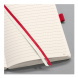 Sigel Conceptum notesz, vonalas, A5, 14,8x21cm, piros, számozott oldalak, gumipánt, Softcover