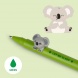 Legami zselés toll, koala figurával, zöld tintával, Lovely Friends STATIONERY