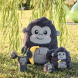 Legami zselés toll, gorilla figurával, fekete tintával, Lovely Friends STATIONERY (6)