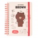 Grupo Erik Bullet Journal spirálos pontozott napló (A5), Line Friends