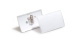 Durable névkitűző Click Fold (40x70 mm), kombi klippel, áttetsző