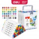 DELI Color Emotion Sketch Marker 48 db-os kétvégű kerek és vágott heggyel, háromszög test