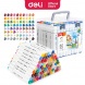 DELI Color Emotion Sketch Marker 80 db-os kétvégű kerek és vágott heggyel, háromszög test, alkoholos