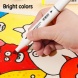 DELI Color Emotion Sketch Marker 12 db-os kétvégű kerek és vágott heggyel, háromszög test, alkoholos