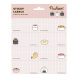 Grupo Erik csomagolt füzetcímke (16db), Pusheen Sushi Roll