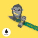 Legami zselés toll, radírozható, gorilla, fekete tintával STATIONERY ÚJ