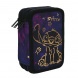 CoolPack Tolltartó töltött háromemeletes Cool Pack Jumper3 Disney GOLD Stitch