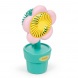 Puckator mini ventilátor, USB töltővel, cserepes virág