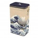 Fridolin Csatos fémdoboz 11x18x7,4cm, Hokusai The Great Wave