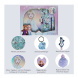 Scooli glitteres kulcsos napló szett, Frozen (6)