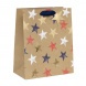 BSB Glick ajándéktasak (26x31,5x13,5 cm) kraft, csillagos (5)