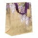 BSB Glick ajándéktasak (26x31,5x13,5) arany, lila akácos, Gilded Wisteria (5)