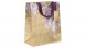 BSB Glick ajándéktasak (26x31,5x13,5) arany, lila akácos, Gilded Wisteria (5)