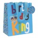 BSB ajándéktasak (20x22,5x10 cm) királykék, Birthday King (6)