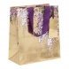 BSB Glick ajándéktasak (20x22,5x10cm) arany, lila akác, Gilded Wisteria (5)