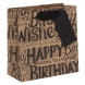 BSB ajándéktasak (14x14x6 cm) kraft, Birthday (6)