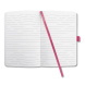 Sigel Jolie notesz, vonalas 9,5x15cm, gumipánttal, fuchsia pink