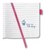 Sigel Jolie notesz, vonalas 13,5x20 cm, gumipánttal, fuchsia pink