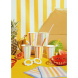 PartyDeco papírpohár, 6db, 400ml, színes csíkos