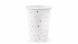 PartyDeco papírpohár, 6db, 260ml, fehér, rosegold pöttyös