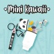 Legami kulcstartó, mini Kawaii tolltartóval, pandás