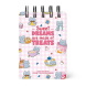 Legami mini jegyzettömb (7x10 cm, 220old, spirál) cicás Kitty STATIONERY
