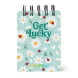 Legami mini jegyzettömb (7x10 cm, 220old, spirál) virágos, katicás STATIONERY