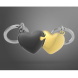 Metalmorphose kulcstartó, puzzle dupla szív