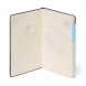 Legami notesz (L 17x24 cm), gumipánt, 192old. vonalas Aura STATIONERY