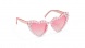 Party Deco party szemüveg gyöngyökkel, rózsaszín, szív alakú, Bride