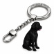 OXY 3D kutya kulcstartó, Labrador retriever, fekete