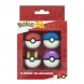 Scooli 3D radír szett (4db), Pokemon (6)
