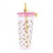 Blueprint műanyag pohár szívószállal, Pusheen Tropical Vacation (6)
