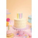 PartyDeco gyertya színes mix, 8,5cm, 6db/csomag