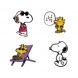 Grupo Erik kitűző szett (4db), Snoopy (6)