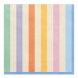 PartyDeco szalvéta 33x33cm, 2-rétegű, 20db, színes csíkos