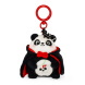 Legami kulcstartó, plüss figurával, drakula panda, Halloween (6)