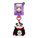 Legami kulcstartó, plüss figurával, drakula panda, Halloween (6)