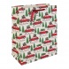 Eurowrap ajándéktasak (26,5x33x14 cm) piros autók fenyőfával /12 kar. (5)