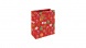 Eurowrap ajándéktasak (21,5x25x10 cm) piros, mézeskalácsos /12 kar. (5)