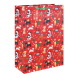 Eurowrap ajándéktasak (33x45,5x15 cm) piros, kutyás karácsonyi (6)