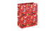 Eurowrap ajándéktasak (26,5x33x14 cm) piros, kutyás karácsonyi (6)