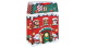 Eurowrap ajándéktasak (33x45,5x15 cm) Mikulásház tetővel karácsonyi (6)