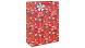 Eurowrap ajándéktasak (33x45,5x15 cm) piros, mézeskalácsos karácsonyi (6)